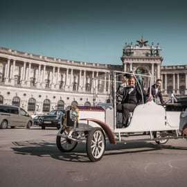 Vienne : Visite touristique de la ville à bord d'une voiture ancienne électrique
