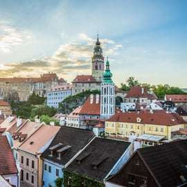 Vienne : transfert à Prague via le fabuleux Cesky Krumlov
