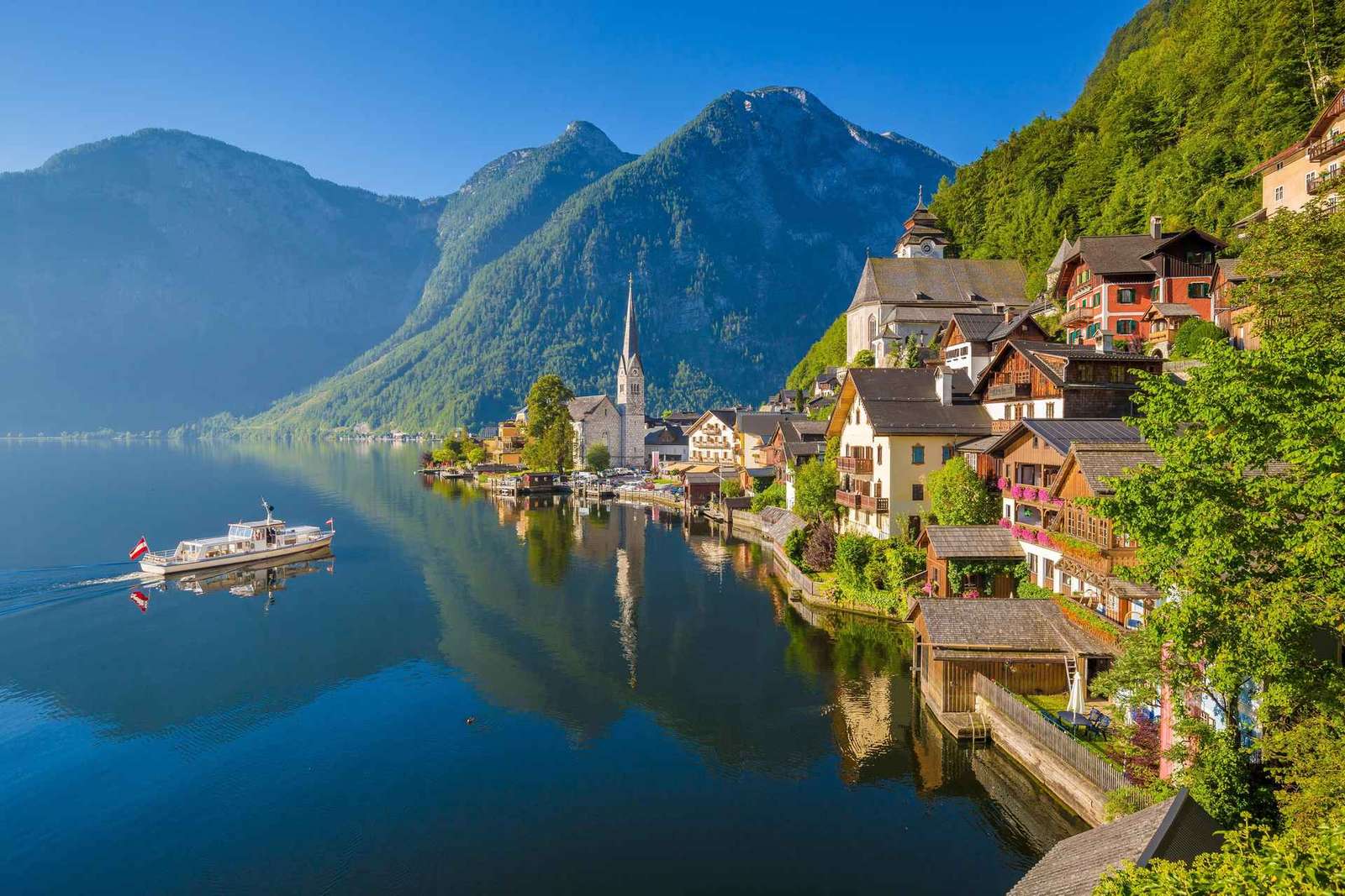 Vienne : Excursion d'une journée à Hallstatt et aux sommets alpins avec Skywalk Lift
