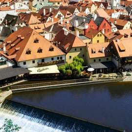 Vienne : transfert à Prague via le fabuleux Cesky Krumlov