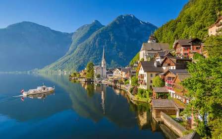 Vienne : Excursion d'une journée à Hallstatt et aux sommets alpins avec Skywalk Lift