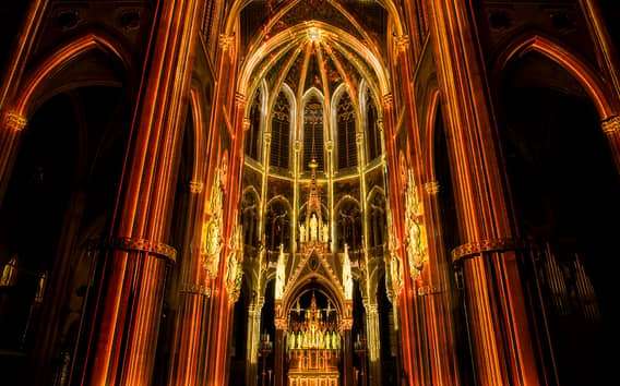 Vienne : Light of Creation Votivkirche Spectacle d'éclairage immersif
